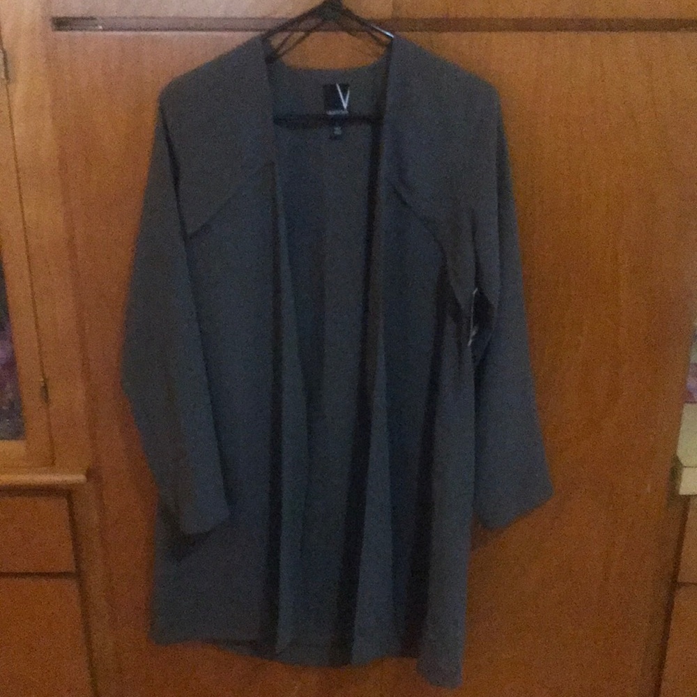 Green cardigan